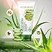 Produktbild Aloe Vera Gel für Gesicht, Haare und Körper, 100% Pur und Bio, Natürliche Pflegende Feuchtigkeitscreme Moisturizer für Trockene Strapazierte Haut & Sonnenbrand, 100g