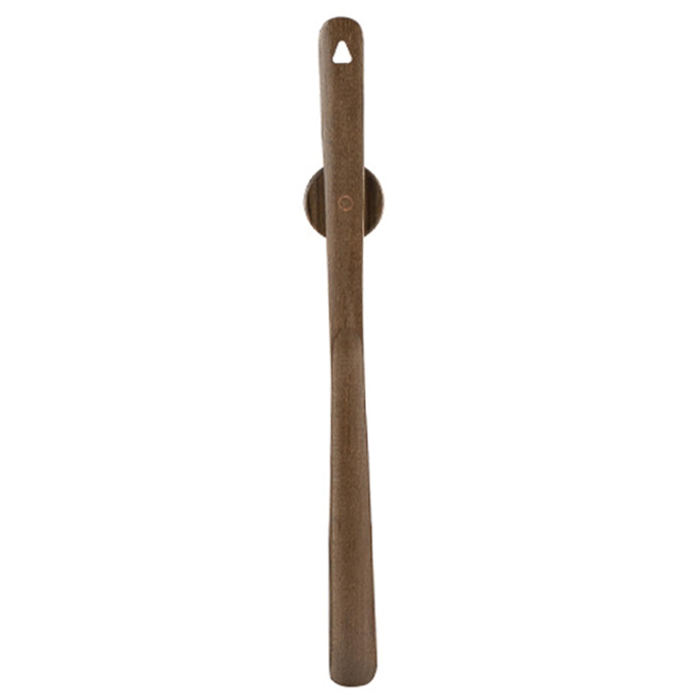 Ameble Women's New Walnut Shoe Horn Long Handle For Seniors, Magnetic Shoehorn - 19.69 Inch Wooden Shoe Horn, 50Cm Beechwood Puller, Walnut Finish Elderly, Pregnant Lazy Users Shoehorn Long, L