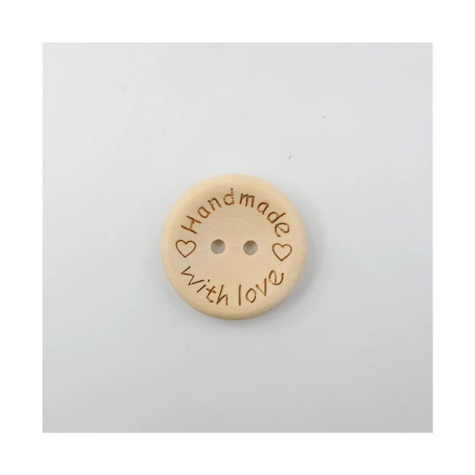 500 Stück runde dekorative Nähknöpfe aus Holz(Diameter 15mm)