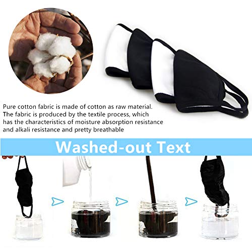 YOROZUCERY Mouth Mask Unisex Anti Dust Kawaii Muffle Mask Half Face Mask Reusable Cotton for Men Women 2Pcs