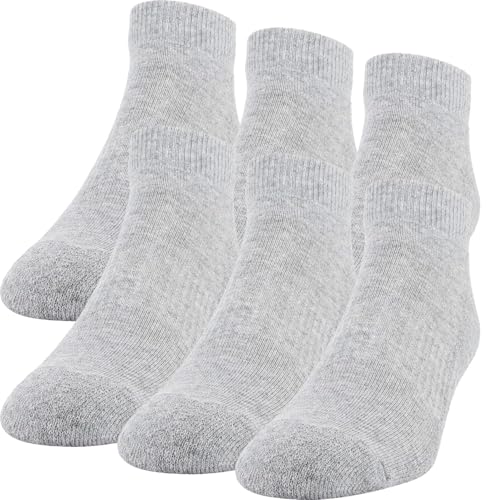 Image of Womens Ankle Socks 6 Pack Athletic Running Low Cut Casual Socks (Size 6 to 9, 6 Grey)