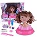 Leic Trucco Finta Playset 10 Pz Simulazione Cartoon Styling Testa Bambola Hairstyle Regalo Educativo Giocattolo per Bambini Bambini