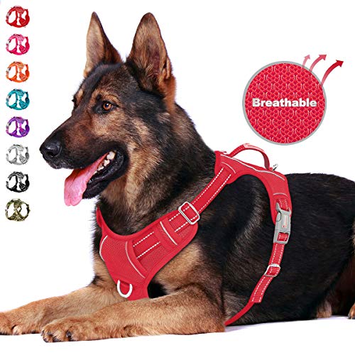 BARKBAY No Pull Dog Harness Front Clip Heavy Duty Reflective Easy Control Handle