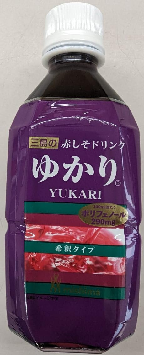 Amazon.co.jp: 三島 赤しそドリンク ゆかり 340ml×24本 希釈タイプ
