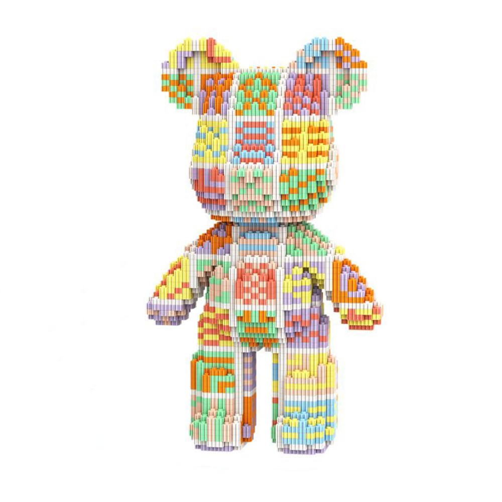 Neacole Building Blocks Set, 4500 Pieces, Medium Bear Design, Creative Construction Toy (Bohemian Bear)