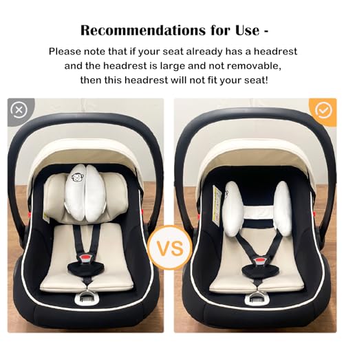 Apoyo ajustable para cabeza y cuello de bebé blanco miniatura 5