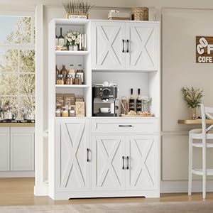 Hostack71tallkitchenpantrystoragecabinetfarmhousefoodpantrycabinetwithmicrowavestandbarndoorskitchenhutchcabinetwithlargedrawerandshelvesfordiningroom Urban Country Home Decor Hostack 71 tall kitchen pantry storage cabinet farmhouse food pantry cabinet with microwave stand barn doors kitchen hutch cabinet with large drawer and shelves for dining room urban country home decor