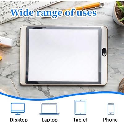 50 Pcs Webcam Cover, Black Practical Laptop Camera Cover Small Portable Phone Camera Covers for Compute Cell Phone PC Accessories to Protect Your Privacy and Security(Black, White)