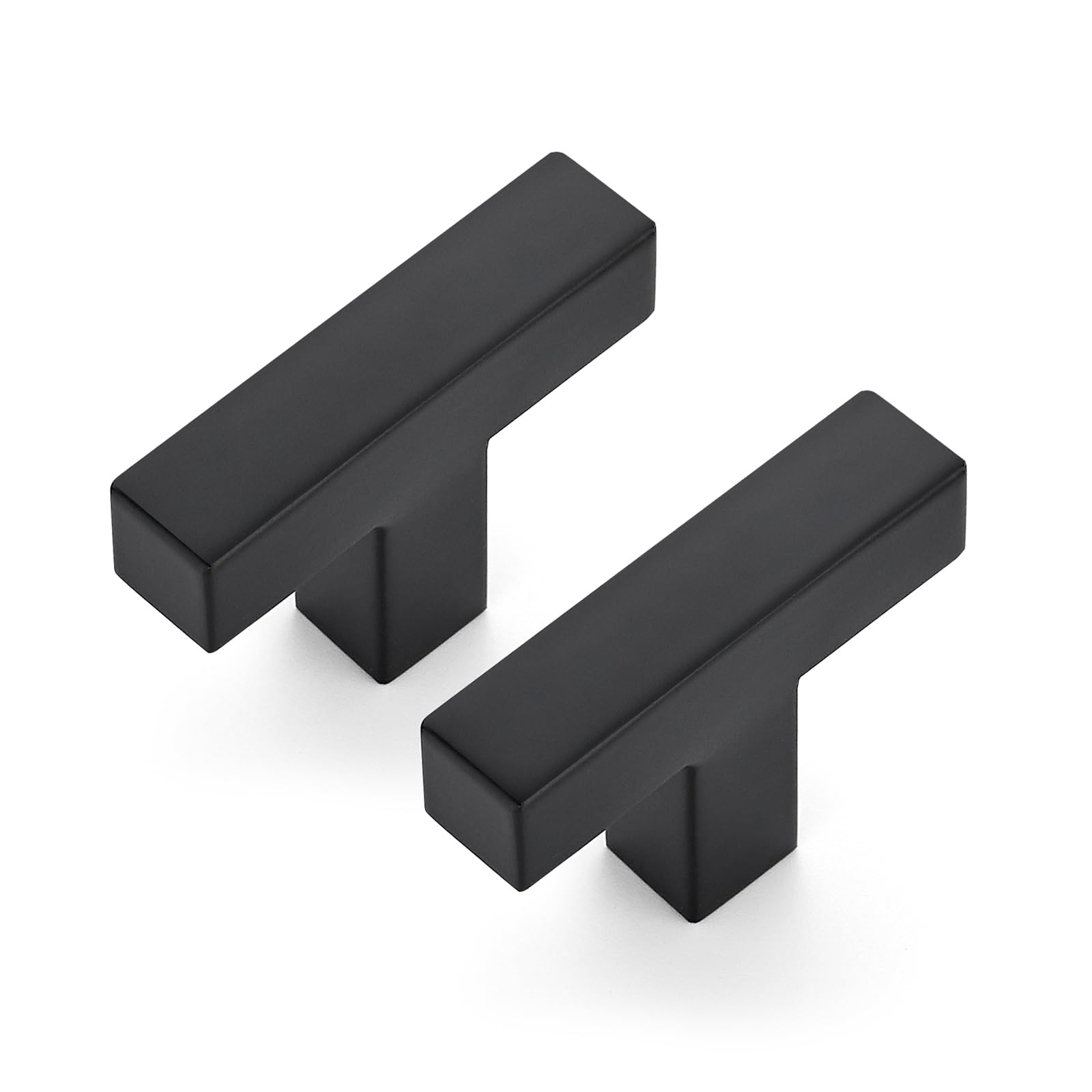 JOY DECOR 10 Pack Cabinet Knobs, Black Cabinet Handles, 2 Inch Kitchen Knobs, Single Hole Drawer Hardware for Dresser Drawers