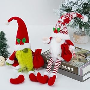 Christmasdecorchristmasgnomesplush2pcschristmasdecorationsforhomeholidaypartygiftschristmaselfsantagnomeornamentschristmastieredtraydecor  Urban Country Home Decor Christmas decor christmas gnomes plush 2pcs christmas decorations for home holiday party gifts christmas elf santa gnome ornaments christmas tiered tray decor  urban country home decor