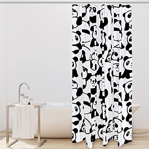 Rideau de douche panda 183x183 cm pour stopper les éclaboussures d'eau