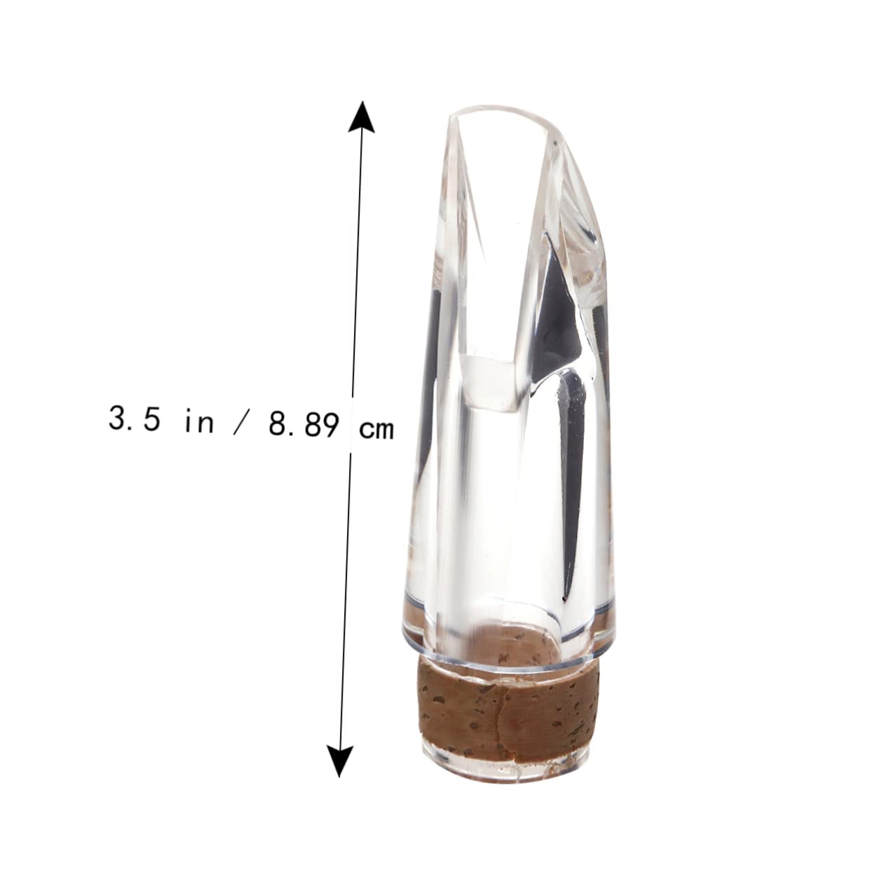 Yardwe Clarinet Mouthpiece Bolwtorch Transparent Durable Design for Optimal Sound Control Fits Standard Clarinet