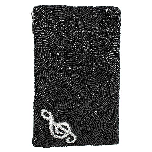 Mary Frances Keys to My Heart Beaded Piano Crossbody Cell Phone Bag Clutch Evening Purse, Multicolor2