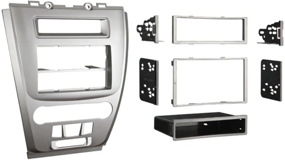 Metra 99-5821S Single or Double DIN Installation Dash Kit for 2010 Ford Fusion and Mercury Milan, Silver
