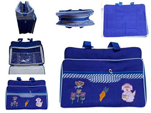 (TM) Baby and Mom Bag Multi-Purpose Bag, Travelling Bag,Carry Bag with Bottle case,Blue BOMBAY01-image-29