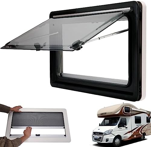 Concession Window Aluminum Alloy Food Truck Service with Horizontal Sliding Screen Windows,RV Push Out Window,Camper Push Out Window RV Trailer Vent Hatch RV Car Outside Push Window RV Windo