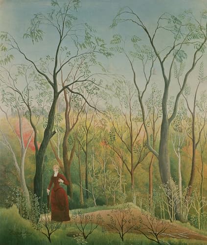 Toile Henri Rousseau La Promenade en forêt : art moderne chic pour votre salon