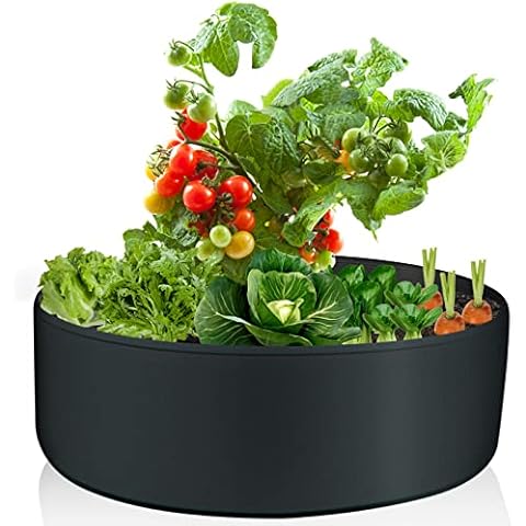 HAQIULINE 2-Pack 100 Gallon Large Garden Grow Bags, Heavy Duty Fabric Plants Pots with 4 Handles, for Vegetables Flowers Herbs Plants (100 Gallon) Cover