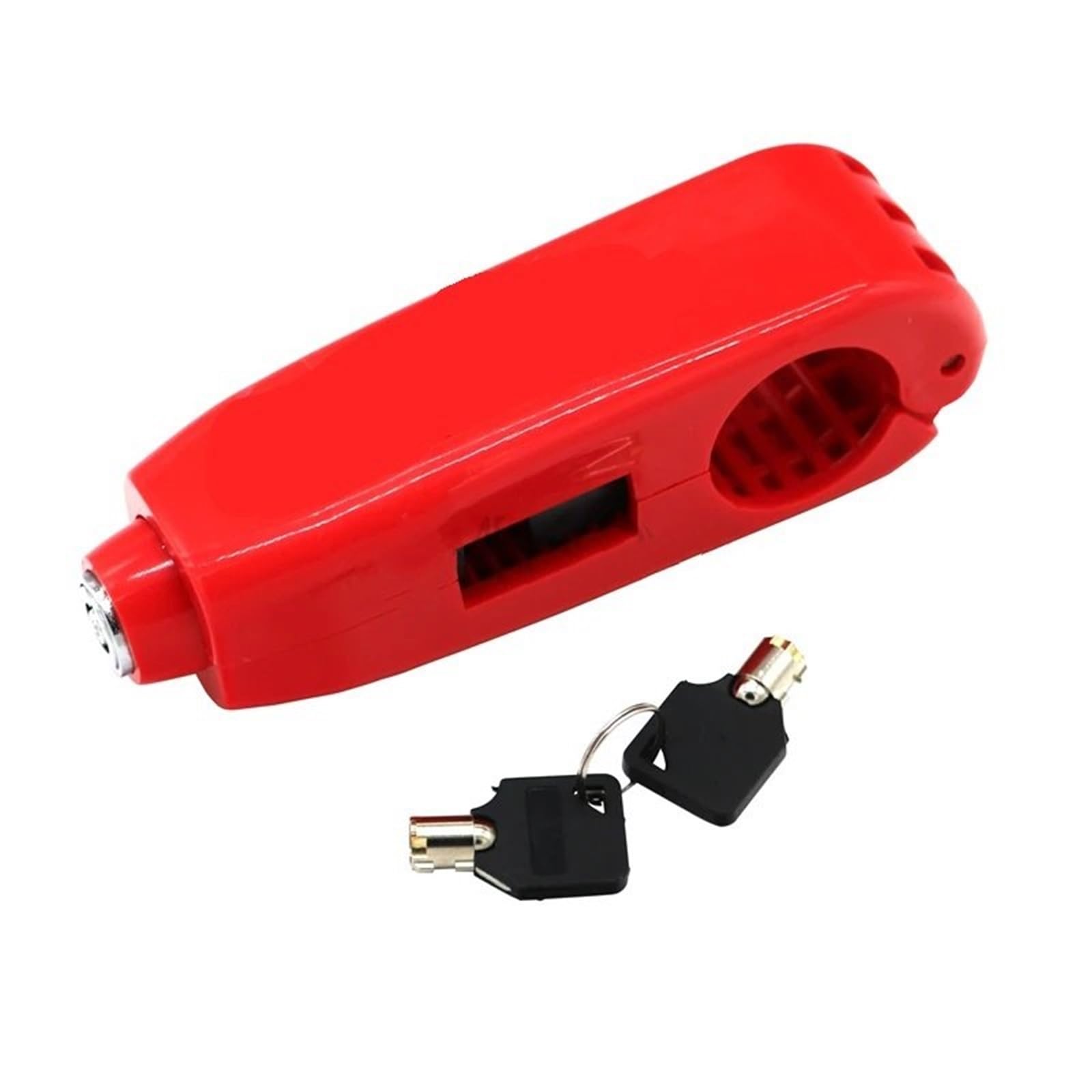 Chain Lock Universal Motorcycle Lock Scooter Handlebar Safety Brake Throttle Grip Anti Theft Protection Security Locks Motorbike Lock(Red)