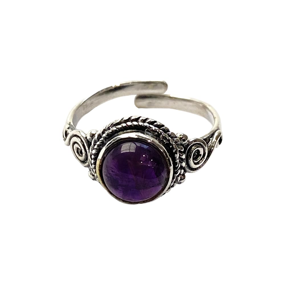 VIE Demi Orb Cabuchon Ring, Amethyst