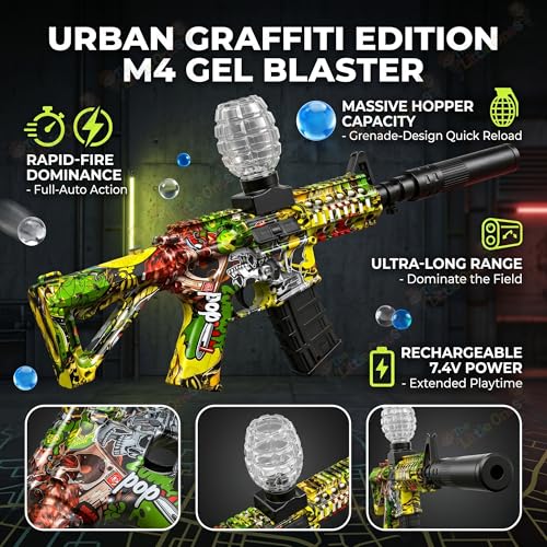 Image of The Little Ones Gel Blaster for Adults Age 15+ Years Above [Random Colours] [Gel Ultra ++]