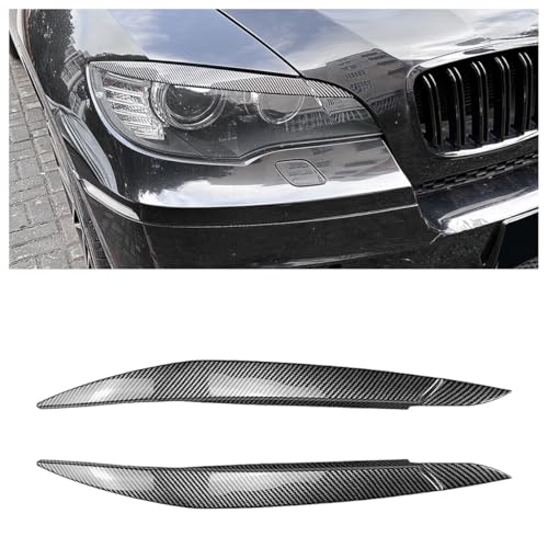 Cache paupière de phare BMW X6 E71 protection optique et look carbone