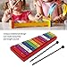 Colorful Xylophone, 13 Tones Professional Glockenspiel, Aluminum Birch Musical Instrument for Music Creation, Education, Stage Performances, and Family Entertainment