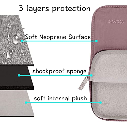 Image of MOSISO Laptop Case 16 inch, 15-15.6 inch Laptop Sleeve Bag Compatible with MacBook Pro 16 inch, HP, Acer, Dell, Lenovo, ASUS Notebook, Neoprene Computer Sleeve Bag with Small Case, Brick Red