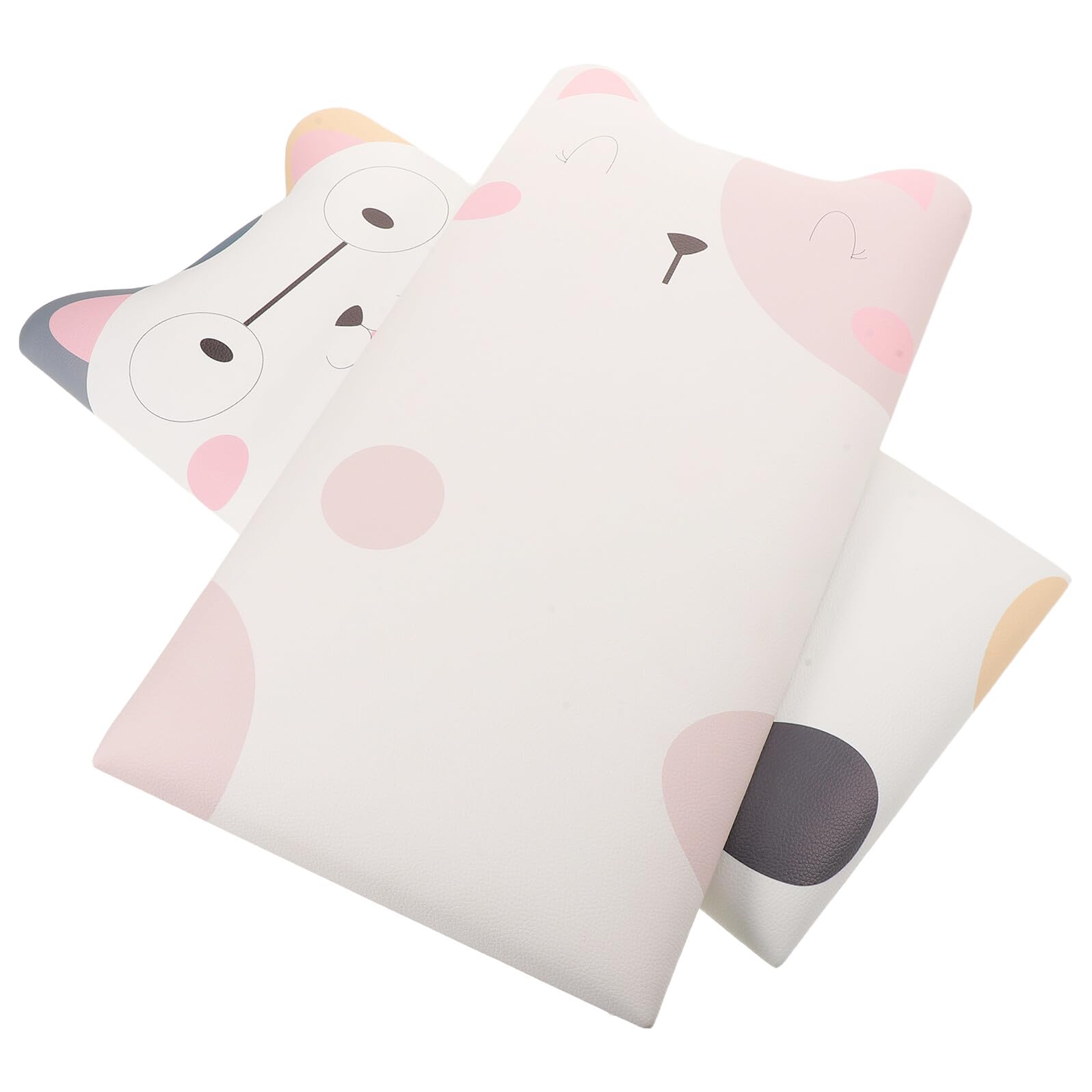 Pegatinas de Pared Anticolisión para Bebés 2 Piezas 25x50x3 Cm, Autoadhesivas, Suaves de Piel Sintética para Habitación Infantil, Decoración Segura para Dormitorio y Sala de