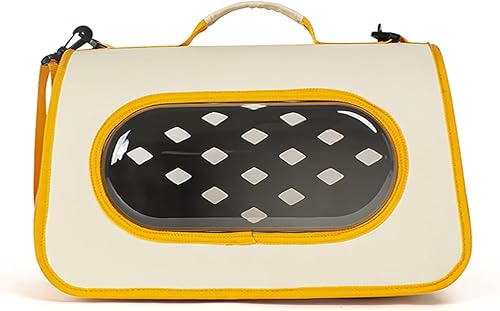Thejze Bolsa de excursión para mascotas, adecuada para perros y gatos de hasta 15 libras, con ventana de observación, plegable, fácil almacenamiento