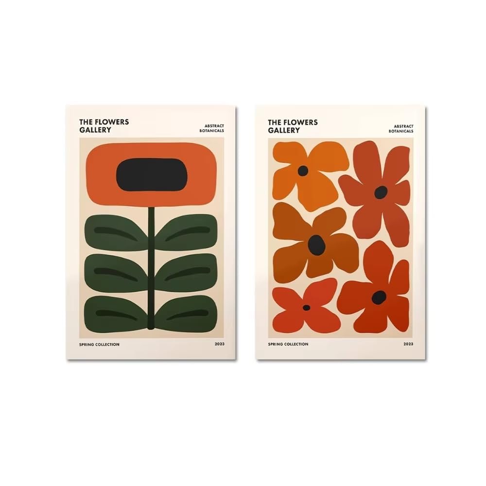 Affiches sur toile floraux abstraits decoration murale moderne - 8