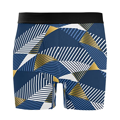 Bóxer para Hombre Vnurnrn Pack de 2 Calzoncillos de Cuadros Azul y Negro