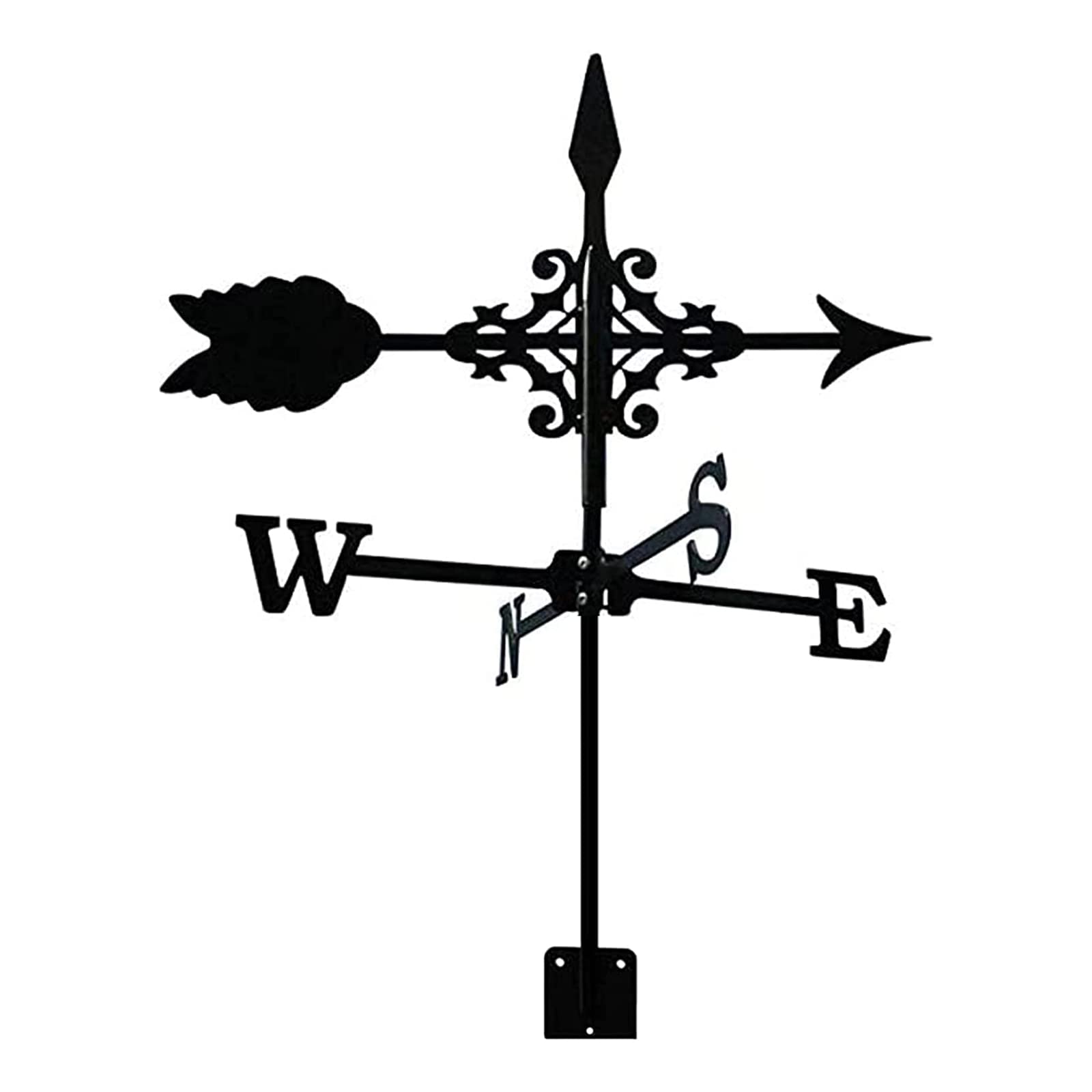 BRLIBESE Weathervane with Arrow Ornament Weather Vane for Roof All Steel Metal Construction Weathervane for Gardens Homes Sheds Fence Posts pergolas Farms