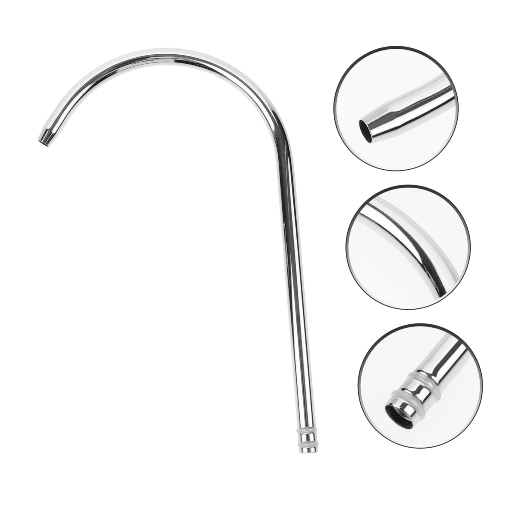 Angoily 3pezzi Rubinetto Da Cucina Inox Con Tubo Flessibile Per Potabile Accessorio Per Rubinetto Con Tubo Curvo Resistente e Pratico Per Uso Quotidiano
