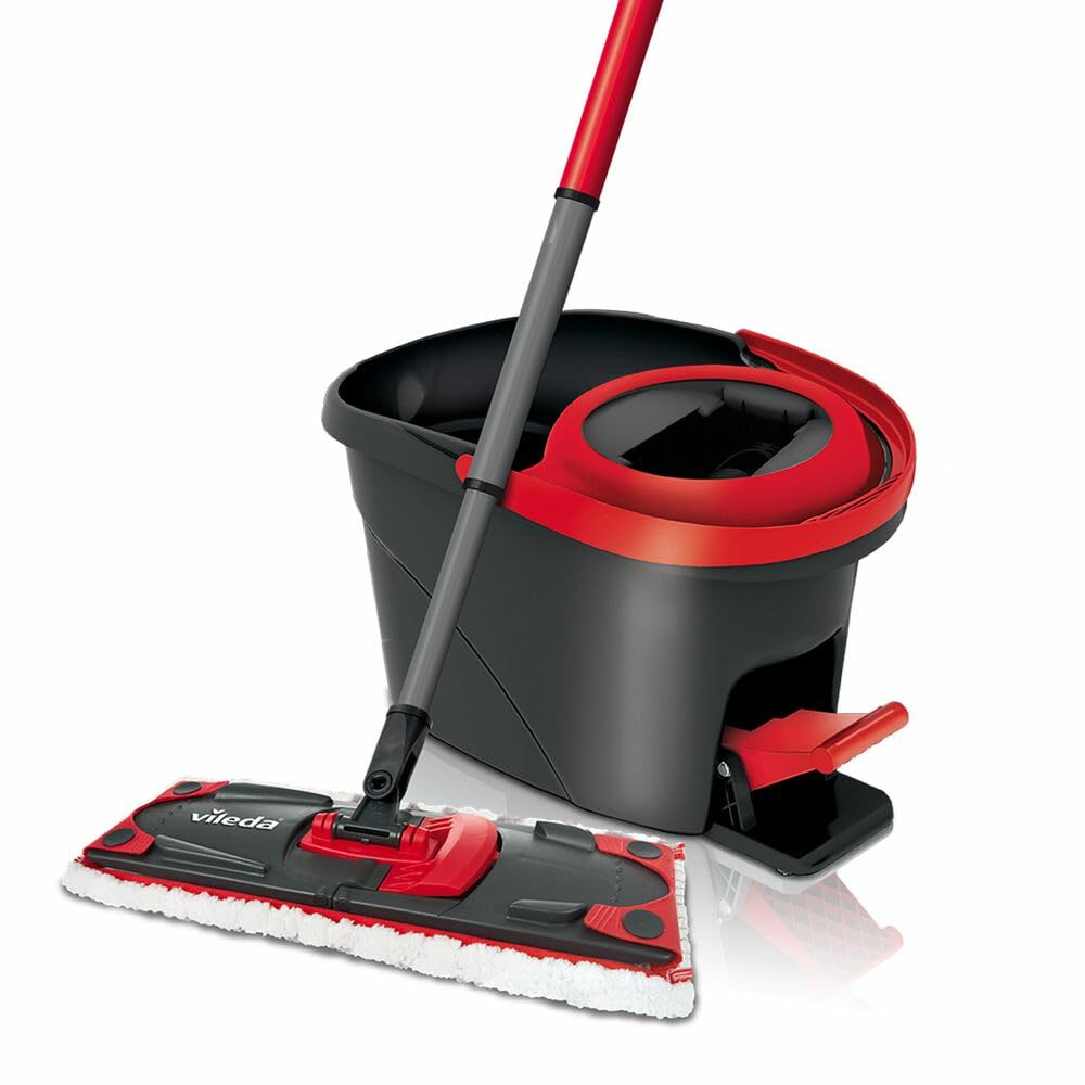 Vileda Ultramax Turbo 2in1 Bodenwischer Komplett Set, Wischmopp mit Stiel