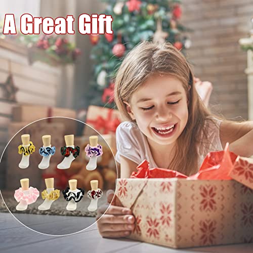 8 Pairs 3D Three-dimensional Big Ruffled Lace Cotton Socks, Frilly Dress Princess Socks for Little Girls 0-10 Years4