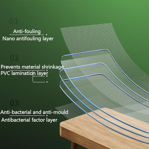 Nappe Imperméable Transparente Étanche Film Doux de Table - 4