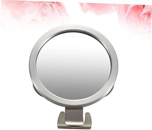 Miniatura 7 de FRCOLOR Espejo de afeitado Espejo de afeitado con gancho de diseño de espejo de aluminio, espejos circulares para montaje en pared, espejo de baño,