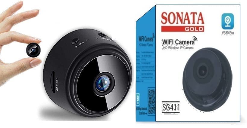 Image of SONATA GOLD Series Mini Spy Magnet Camera, WiFi Hidden Camera HD1080P Indoor Home Small Spy Cam Security Cameras SG1 Nanny Cam Built-in Battery with Motion Detection Night Vision Camera