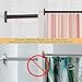 L-Shaped Corner Shower Curtain Rod, 「Black 24