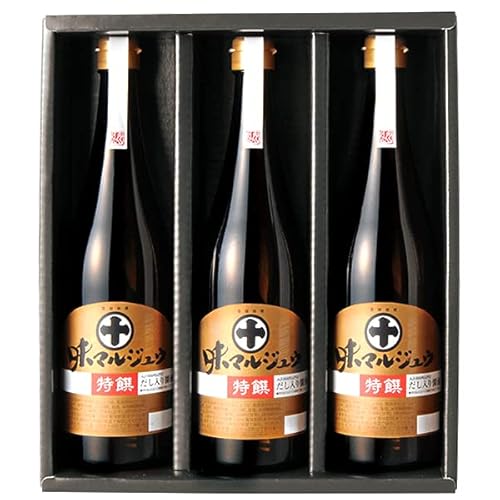 丸十大屋 味マルジュウ 特饌 3本詰め合わせ AT-37 (化粧箱入り/常温品) 丸十 まるじゅう マルジュウ 調味料 しょうゆ 醤油 山形県 グルメ お取り寄せ