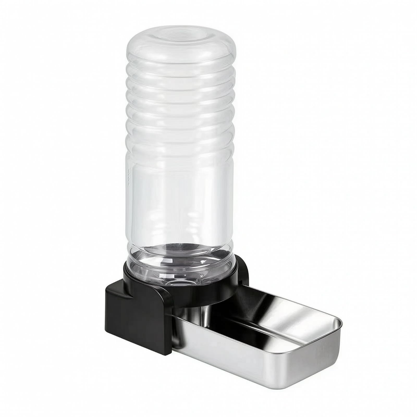 B Baosity Dispensador Agua con Depósito bajo Mannimiento Dispensador Agua con Bandeja Acero Inoxidable Desmontable para Gatos, Hogar, 7.2L