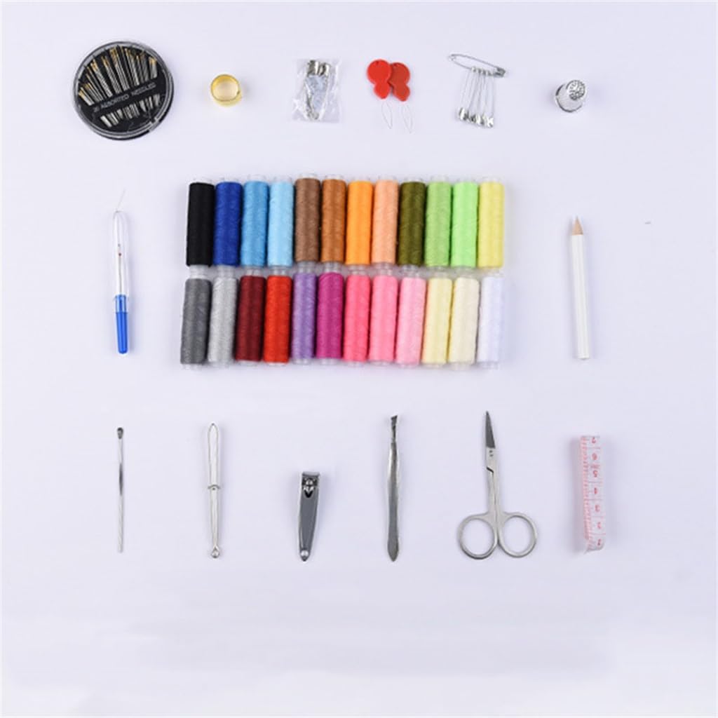 78 Bolsas de Costura portátiles para Viajes y hogar, Juego de Agujas e Hilos, Herramientas de Costura Manual.