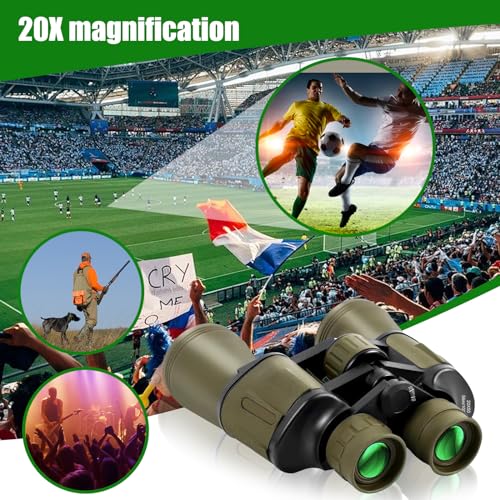 Fernglas für Erwachsene 20x50 mit Smartphone Adapte HD Fer-nglas mit FMC Objektiv Lens...