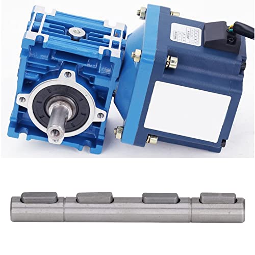 Motorwelle, 128mm×14mm Schrittmotor Doppelte Ausgangswelle, Schneckengetriebe Geschwindigkeitsreduzierer, Passend für Schneckenreduziergetriebe Schrittmotor