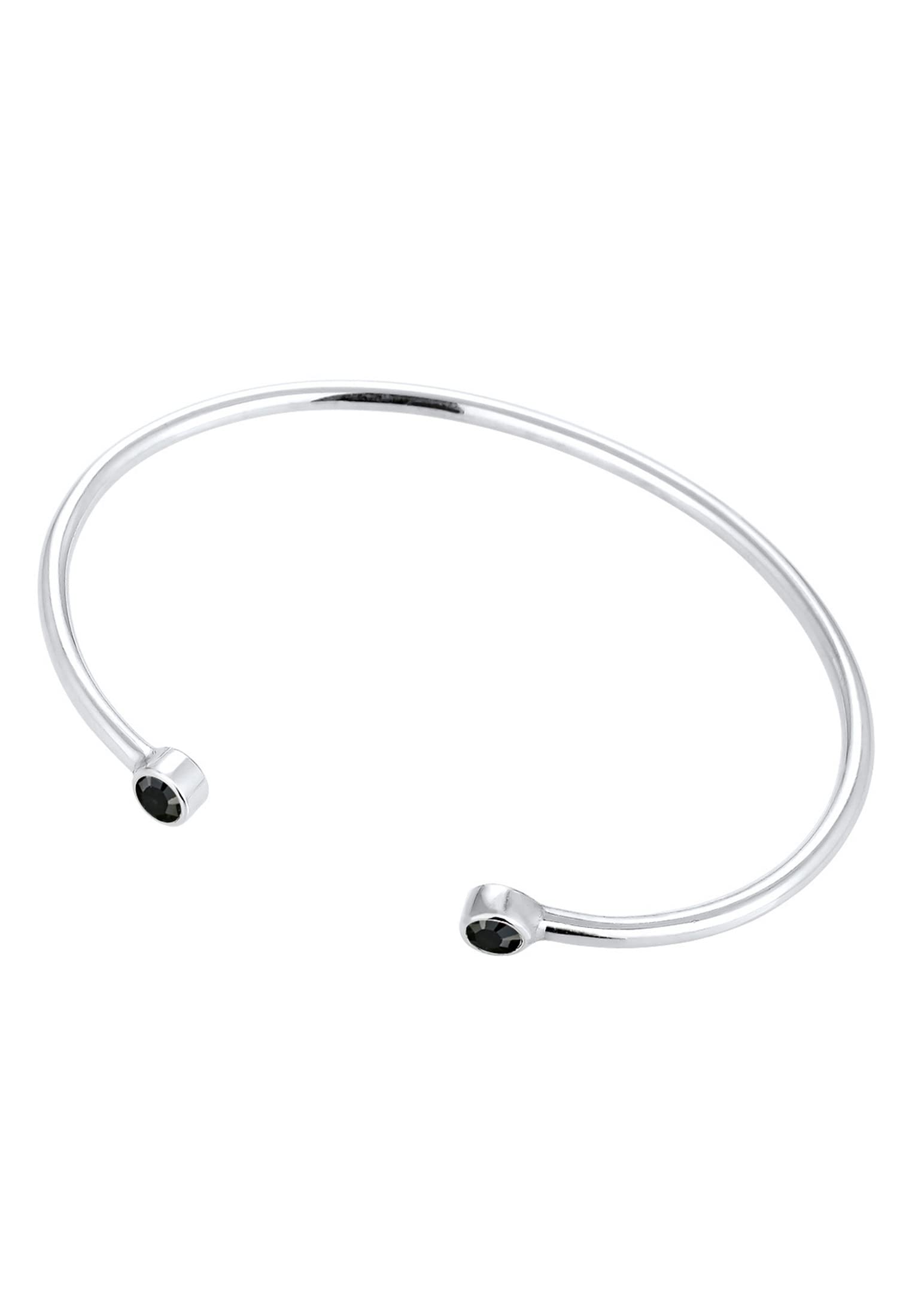 Elli Pulseras Mujeres brazalete Geo Minimal con cristales en plata de ley 925