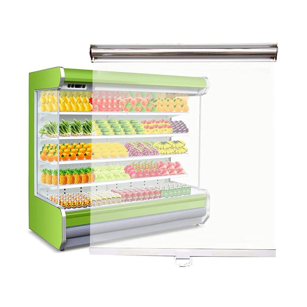 XIAOLIN Aveugle D'ombrage À Rouleaux Transparents, Étanche Rouler des Stores pour Le Restaurant À La Caisse Supermarché, Etc. PE Matériel (Color : Clear, Size : W85xL100cm)