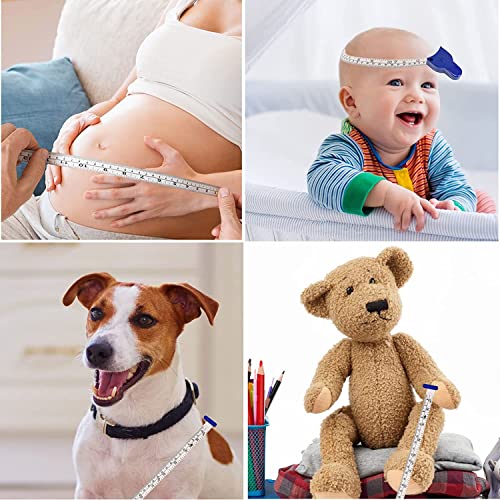 Body Measuring Tape 60Inch (150Cm), Automatic Telescopic Tape Measure, Portable And Ergnomic , Retractable Measuring Tape For Body Measurement And Weight Loss,3Pcs,Blue #TOP4