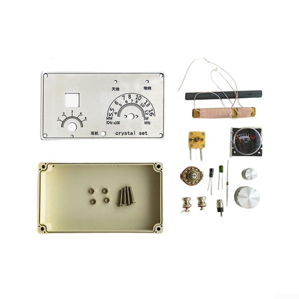YobiLife DIY Crystal-Radio Assembly Kit for Beginners and Enthusiasts with Complete Components and Detailed Instructions