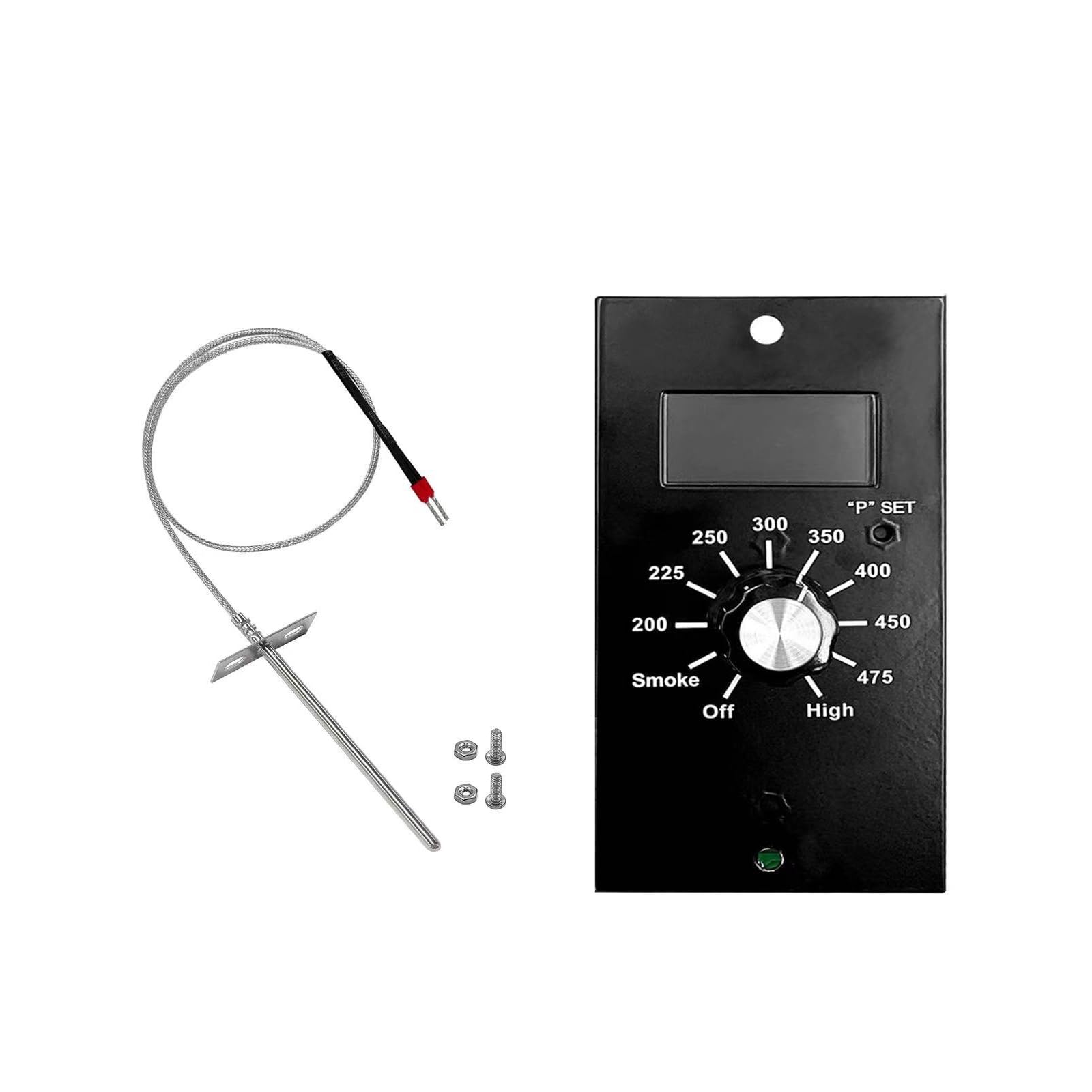 Tsophreniq Heatproof Sphere BBQ with 4-Inch Probe and Digital Exhaust Investigate Temperature Transducer